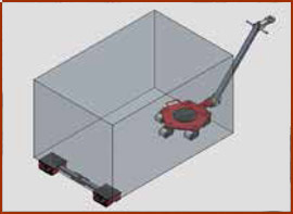 Can be combined with the Tandem trolleys TL6 / TL12 or Rotating trolleys RL2 / 4 / 6