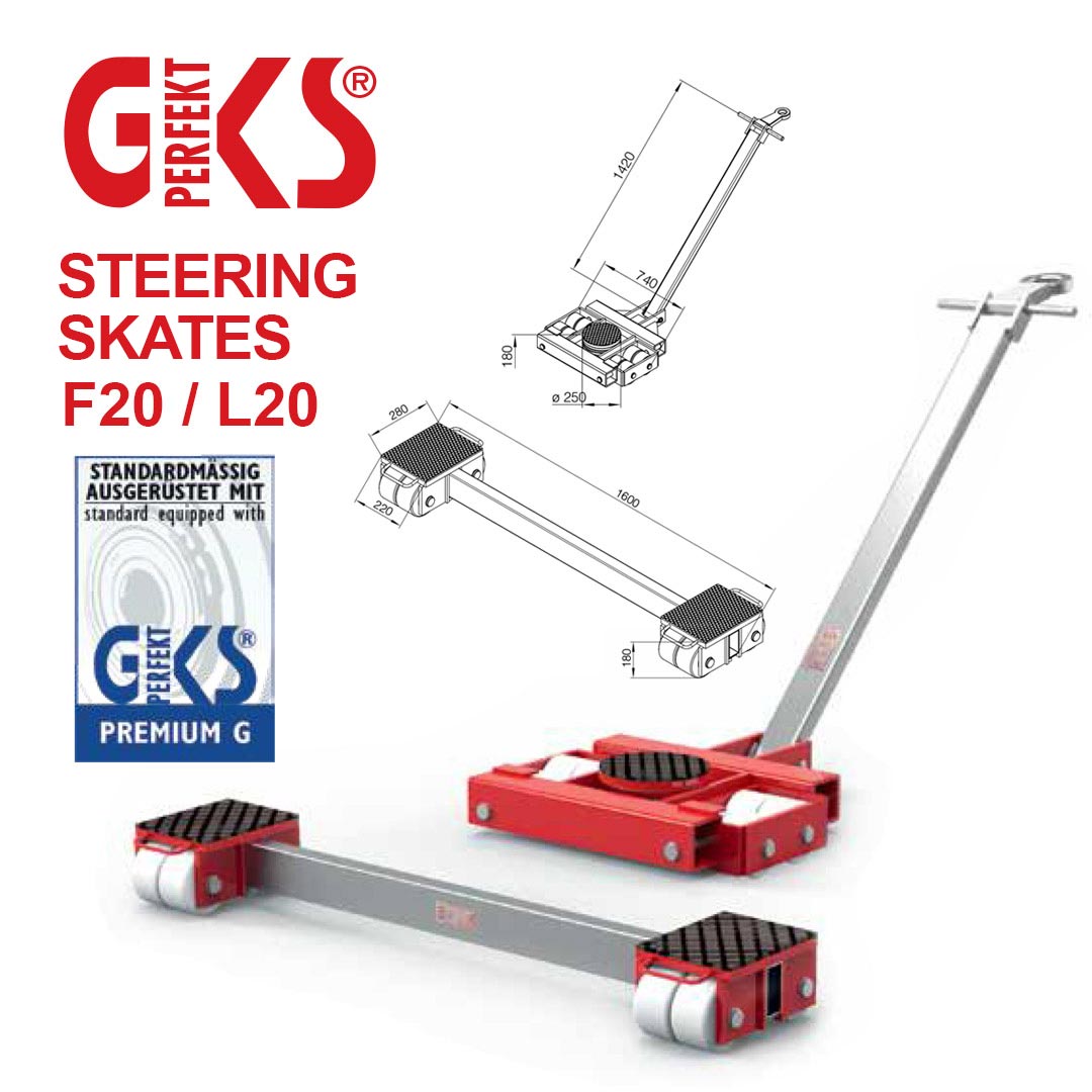 Steering Skates F20 / L20 for loads with the weight up to 40 tonnes